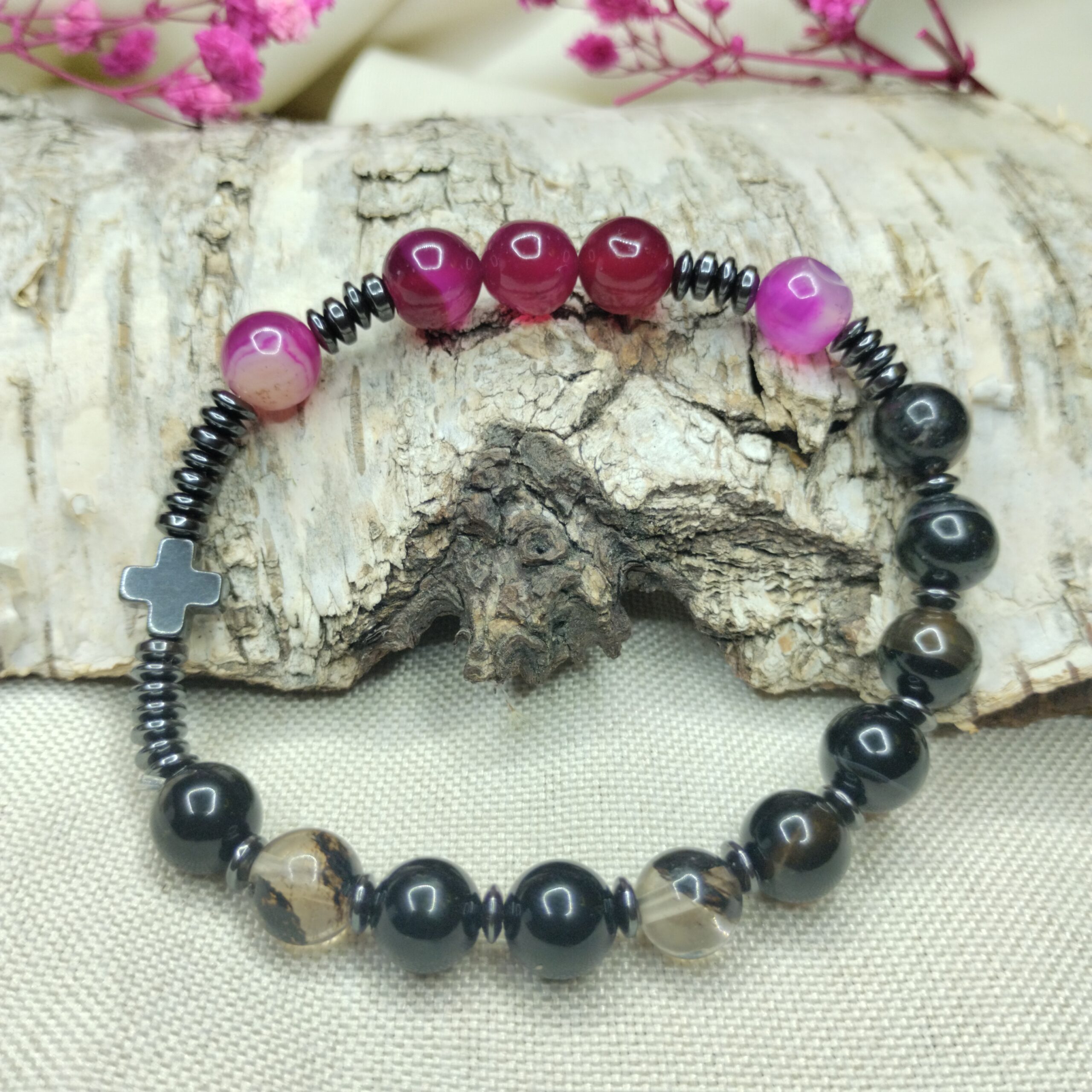 Dziesiątka Różańca 8mm "Wieczorna Róża"