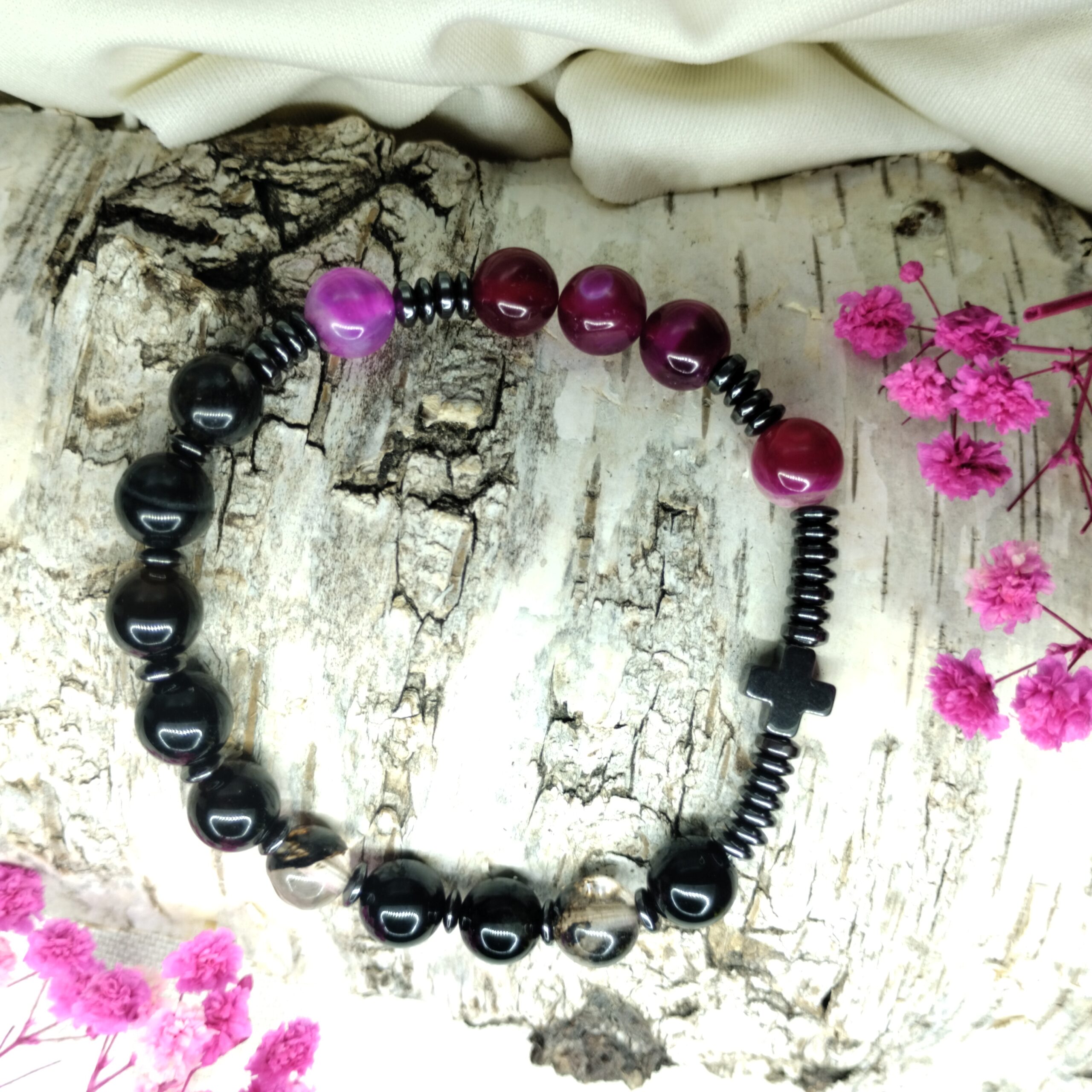 Dziesiątka Różańca 8mm "Wieczorna Róża"