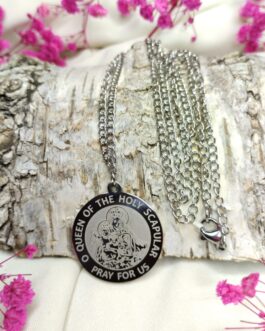 Naszyjnik srebrny 30cm „Święta Barbara”