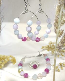 Komplet biżuterii 8mm „Pastelowy Świt”