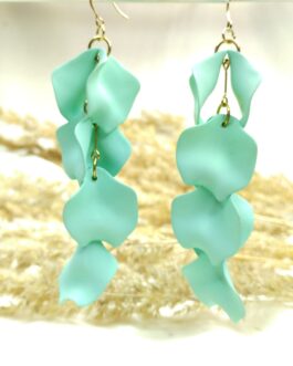 Kolczyki 10cm „Miętowy Ogród”