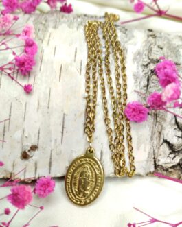 Naszyjnik złoty 27cm „Królowa Pokoju”