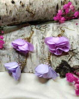 Kolczyki 8cm „Liliowy Wdzięk”