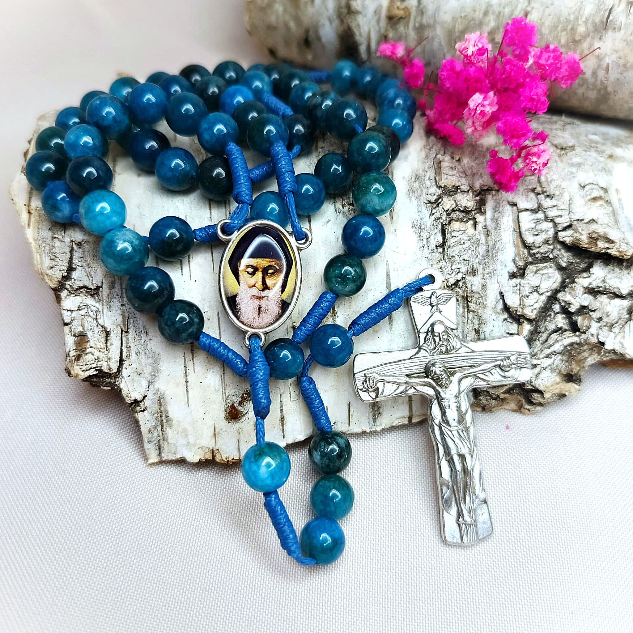 Różaniec 8mm "Światło Pustyni"