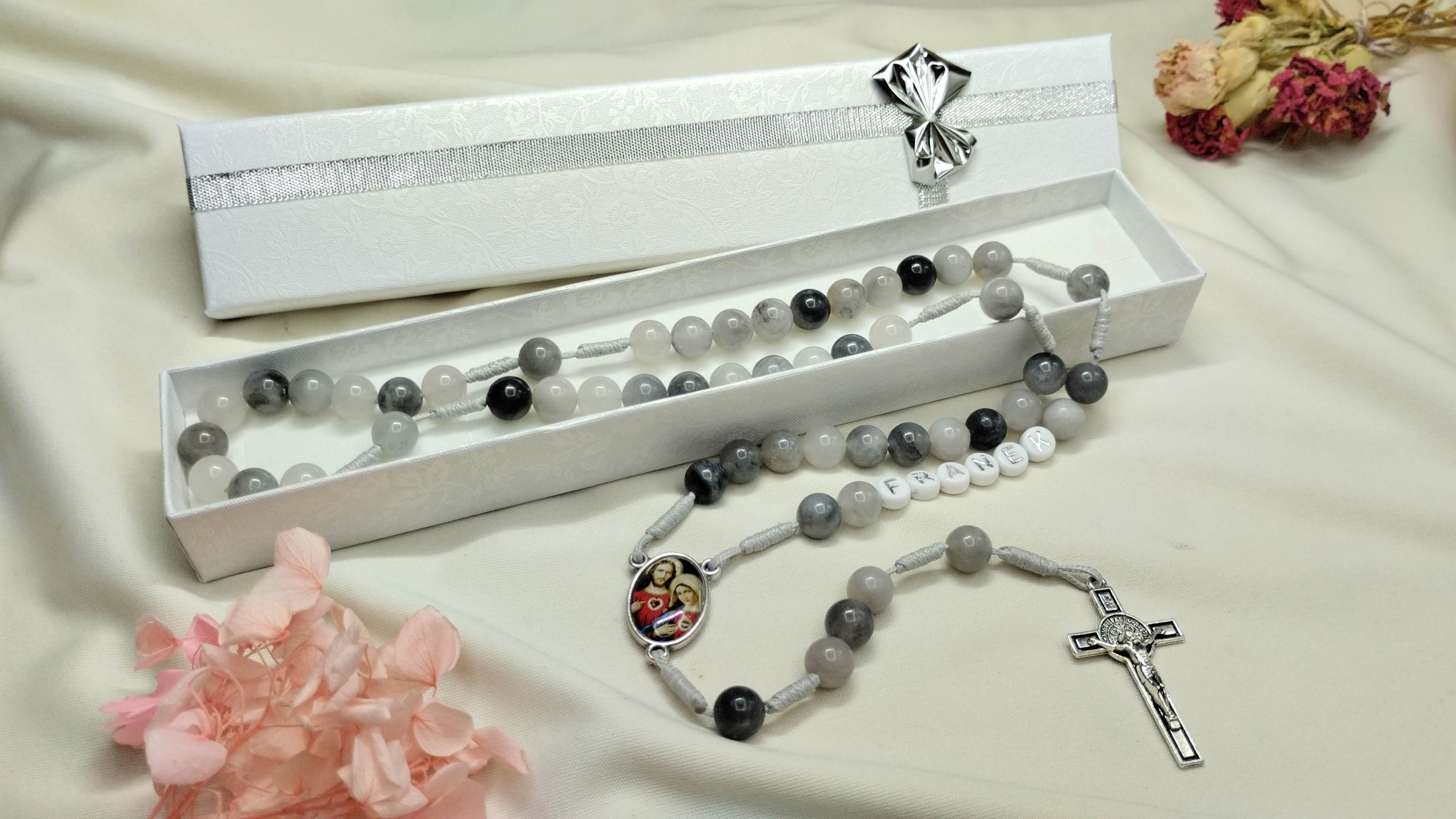 Różaniec 8mm „Przymierze Serc”