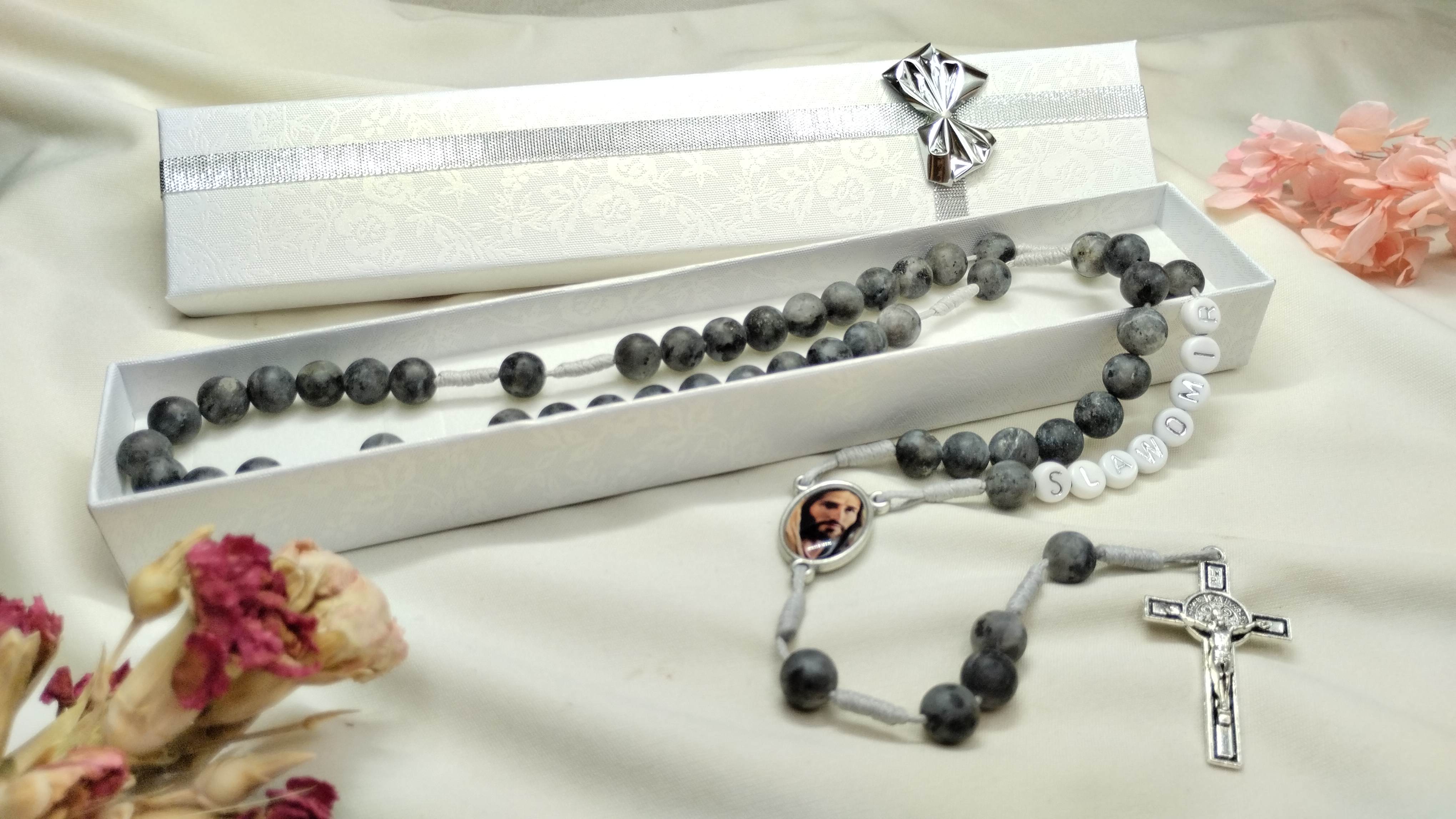 Różaniec 8mm "Skała Modlitwy"