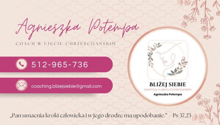 coaching chrześcijański bliżej siebie