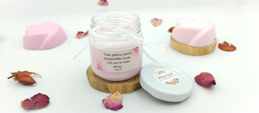 Zestaw świeczek 214g „Różane ukojenie”