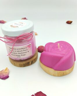 Zestaw świeczek 214g „Różane ukojenie”
