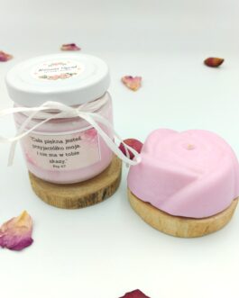 Zestaw świeczek 214g „Różane ukojenie”