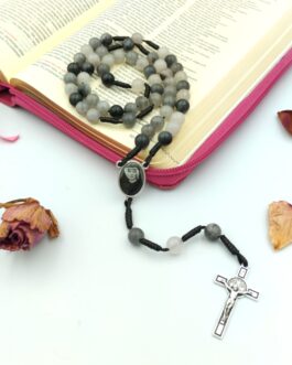 Różaniec 8mm „Ślad Faustyny”