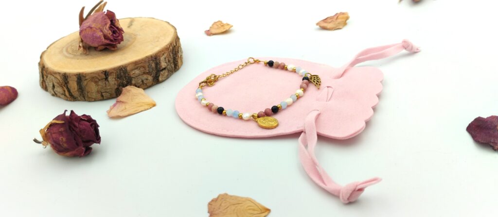 Bransoletka 4mm "Rosa Caeli"