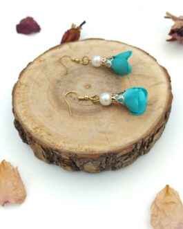 Kolczyki 3 cm „Turkusowa Perła”